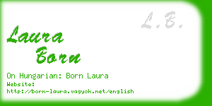 laura born business card